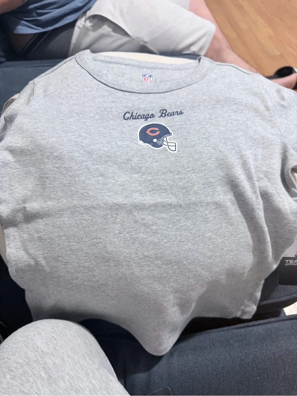 Girls' Gray Graphic Tee - NFL Kids Shirt
